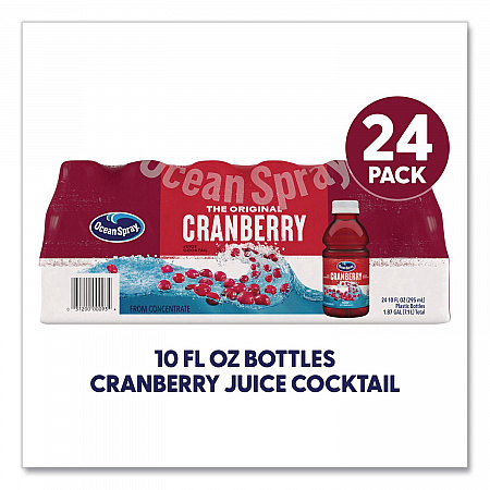 Cranberry Juice Cocktail, Cranberry, 10 oz Bottle, 24/Carton (22002661)