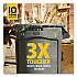 Vented Round Brute Container, 10 gal, Plastic, Gray (2610GRA)