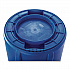 Vented Round Brute Container, 44 gal, Plastic, Blue (264360BE)