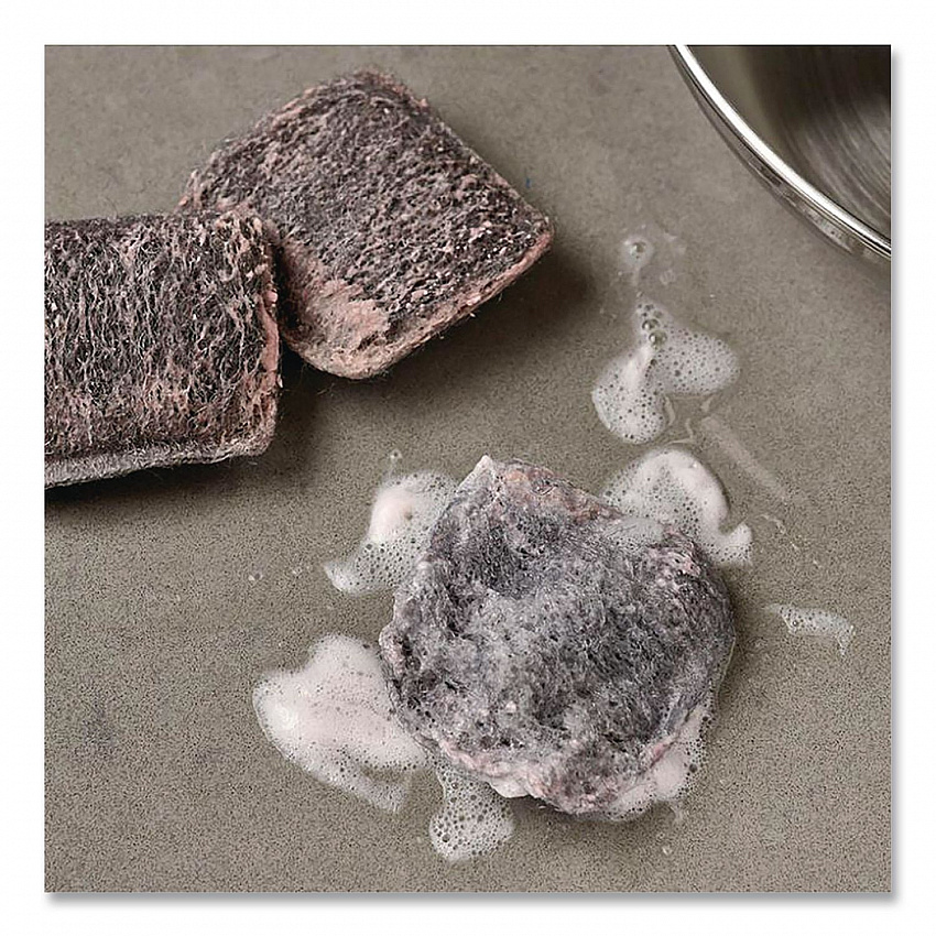 Steel Wool Soap Pads, 3 x 3, Gray/Pink, 12 Pads/Box, 12 Boxes/Carton (53335)