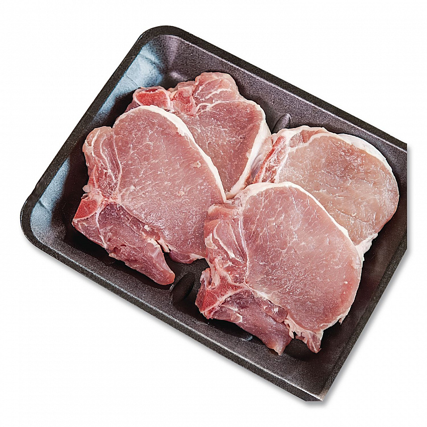 Supermarket Tray, #10S, 10.9 x 5.9 x 0.7, Black, Foam, 500/Carton (51P910S)