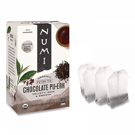 Organic Tea, Chocolate Puerh, 1.13 oz Filterbag, 16/Box (10360)