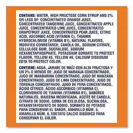 Tangy Original Sport Bottle, Orange, 11.3 oz Bottle, 30/Carton (22002659)