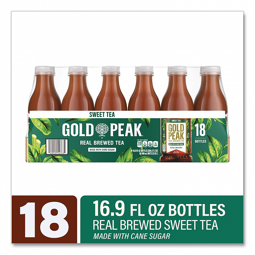 Sweet Black Tea Bottles, 16.9 oz Bottle, 18/Carton (22002678)