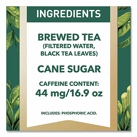Sweet Black Tea Bottles, 16.9 oz Bottle, 18/Carton (22002678)