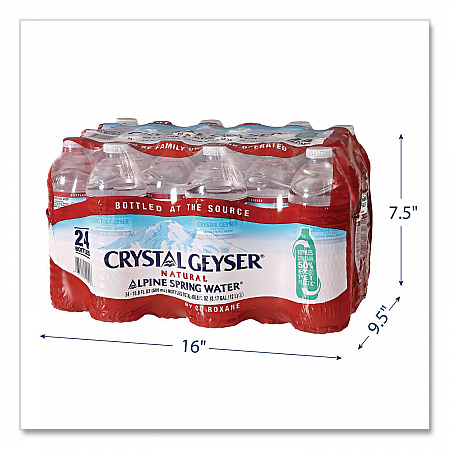 Alpine Spring Water, 16.9 oz Bottle, 24/Carton (24514CT)