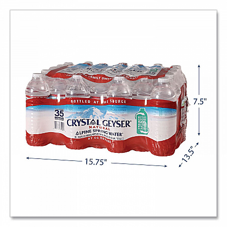 Alpine Spring Water, 16.9 oz Bottle, 35/Carton (35001CT)