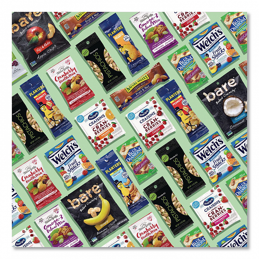 Fruits and Nuts Snack Box, 37 Assorted Snacks/Box (70000155)