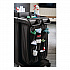Fabric 9-Pocket Cart Organizer, 19.8 x 1.5 x 27.5, Black, 6/Carton (2202582)