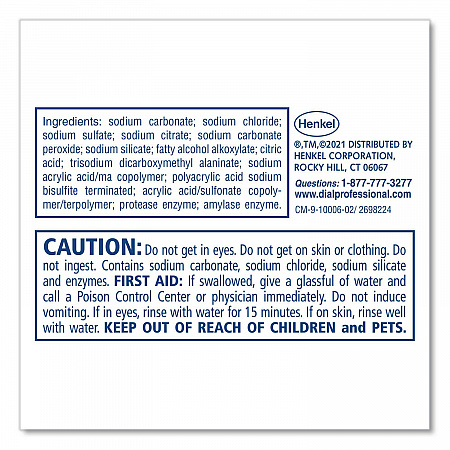 Automatic Dish Detergent, Lemon Scent, Powder, 1 oz Pack, 200/Carton (10006)