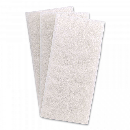 Fine Grade Utility Pad, 4.62 x 10, White, 10/Carton (401B)