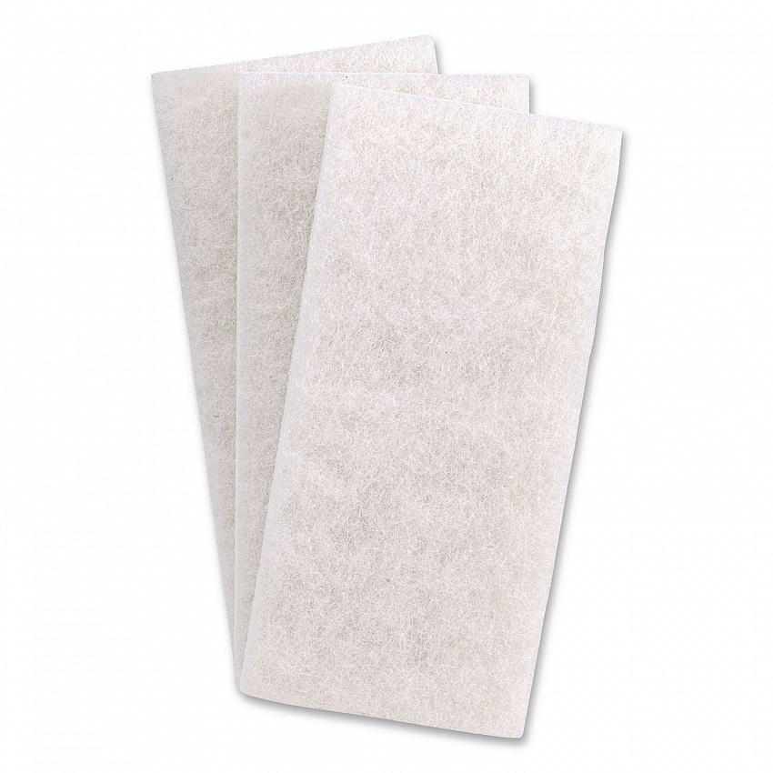 Fine Grade Utility Pad, 4.62 x 10, White, 10/Carton (401B)