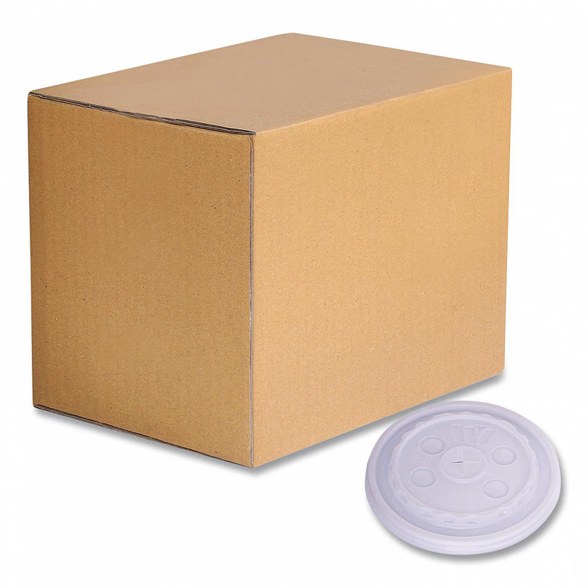 Plastic Lids for Foam Cups and Bowls, Slotted, Fits 12 oz to 24 oz Cold Cups, Translucent, 1,000/Carton (221935)