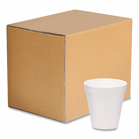 Foam Drink Cups, 8 oz, White, 1,000/Carton (221966)