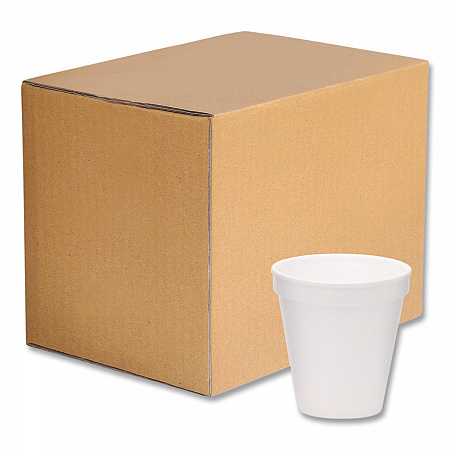 Foam Drink Cups, 12 oz, White, 1,000/Carton (221971)
