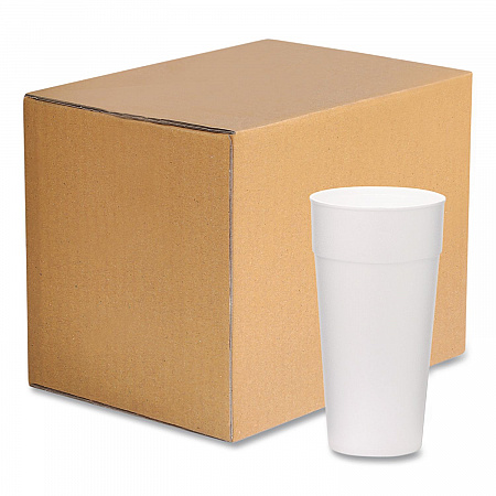 Foam Drink Cups, 24 oz, White, 300/Carton (221977)