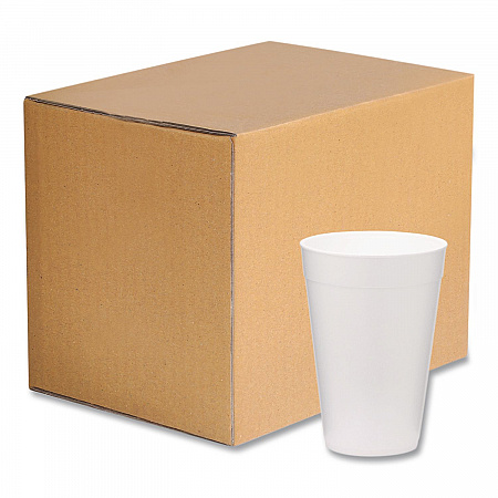 Foam Drink Cups, 32 oz, White, 500/Carton (221981)