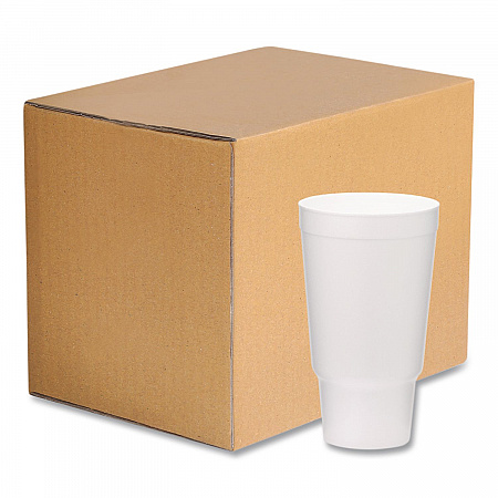 Foam Drink Cups, 32 oz, White, 400/Carton (221983)