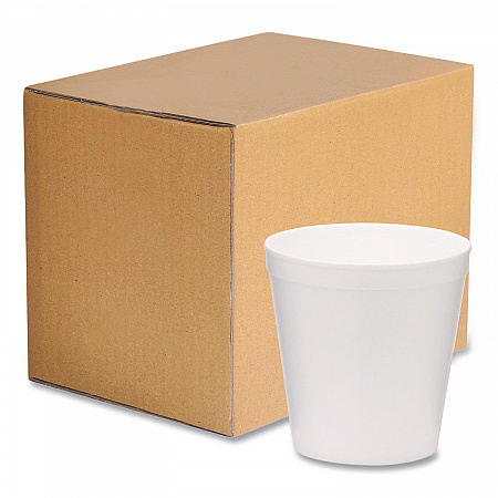 Foam Containers, Tall Style, 16 oz, White, 500/Carton (221999)