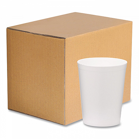 Foam Containers, Tall Style, 32 oz, White, 250/Carton (222001)