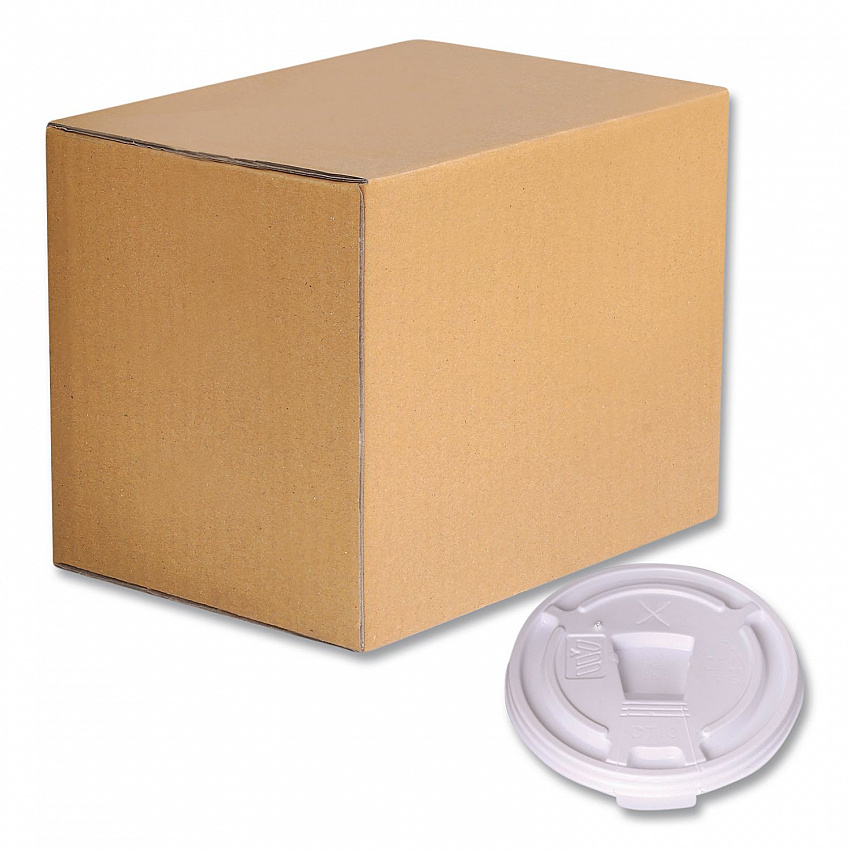 Plastic Lids for Foam Cups and Bowls, Drink-Thru, Fits 10 oz Hot Cups, White, 1,000/Carton (222064)
