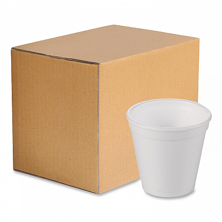 Foam Drink Cups, 4 oz, White, 1,000/Carton (221964)