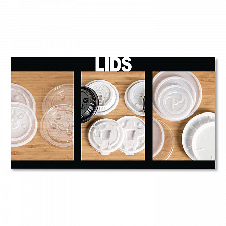 Plastic Lids for Foam Cups and Bowls, Slotted, Fits 12 oz to 24 oz Cold Cups, Translucent, 1,000/Carton (221935)