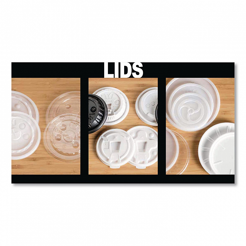 Plastic Lids for Foam Cups and Bowls, Slotted, Fits 12 oz to 24 oz Cold Cups, Translucent, 1,000/Carton (221935)