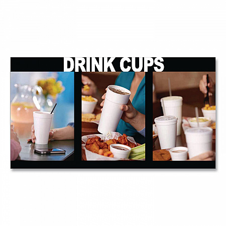 Foam Drink Cups, 20 oz, White, 500/Carton (221976)