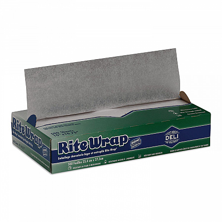 Rite-Wrap Dry Wax Lightweight Deli Paper, 10 x 10.75, 500 Sheets/Pack, 12 Packs/Carton (RW106)