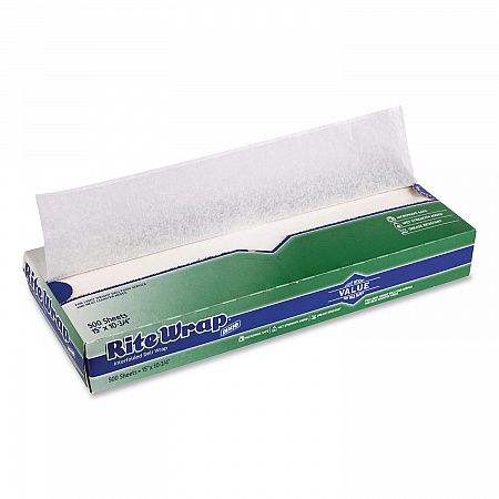 Dry Wax Light Weight Deli Paper, 15.12 x 10.75, 500/Pack, 12 Packs/Carton (RW156)