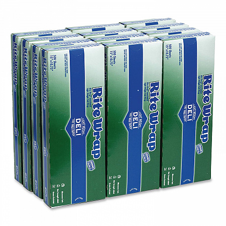 Dry Wax Light Weight Deli Paper, 15.12 x 10.75, 500/Pack, 12 Packs/Carton (RW156)