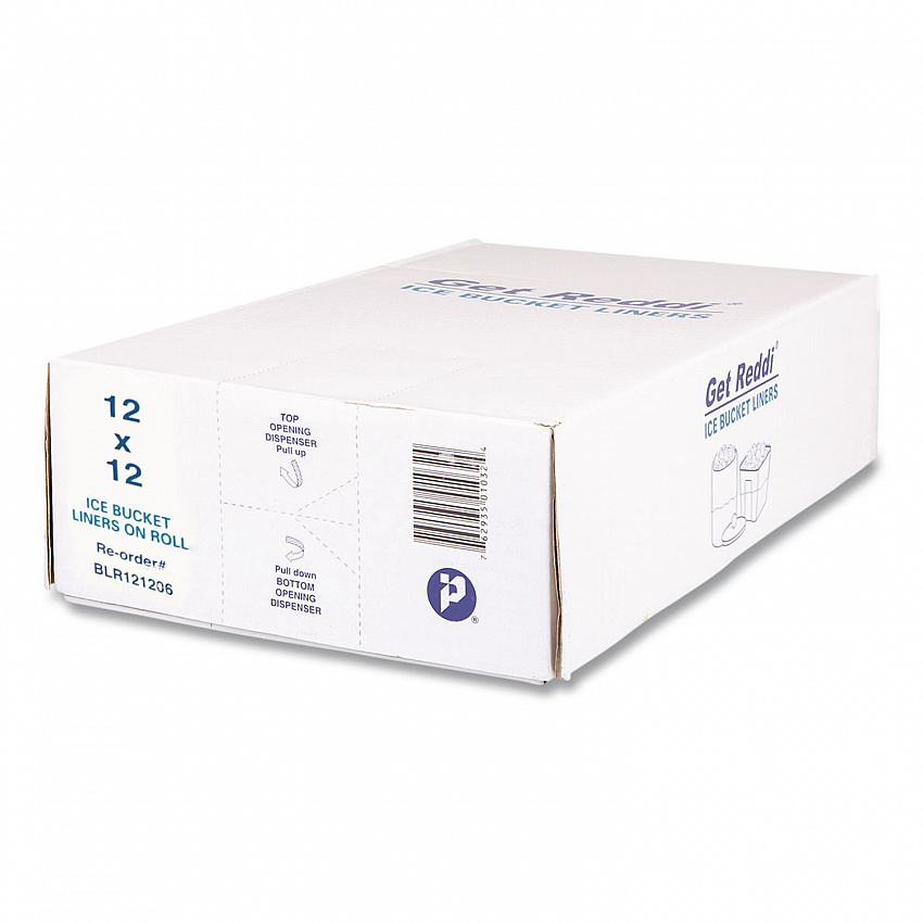 Ice Bucket Liner Bags, 96 oz, 12" x 12", Clear, 1,000/Carton (BLR121206)