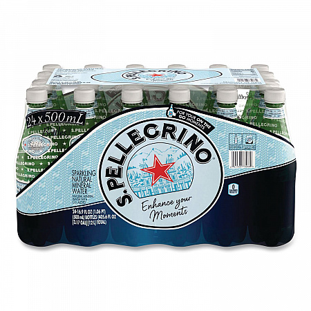 Sparkling Water Bottles, Unflavored, 16.9 oz Bottle, 24/Carton (22002683)