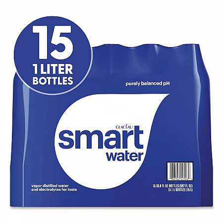 Vapor-Distilled Water, Unflavored, 33.8 oz Bottle, 15/Carton (22002684)