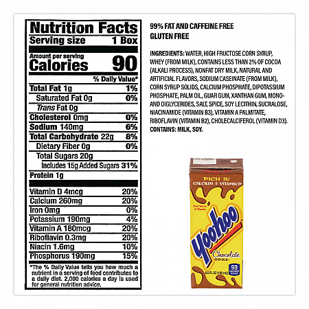Chocolate Drink Boxes, Chocolate, 6.5 oz Box, 40/Carton (22002682)
