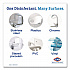 Spore Defense Cleaner Disinfectant, Closed System, Unscented, 1 gal Refill Bottle, 4/Carton (32122)