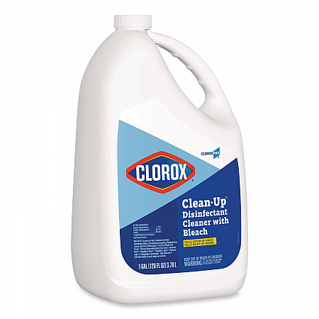 CloroxPro Clean-Up Disinfectant Cleaner with Bleach, 128 oz Refill Bottle, 4/Carton (35420CT)