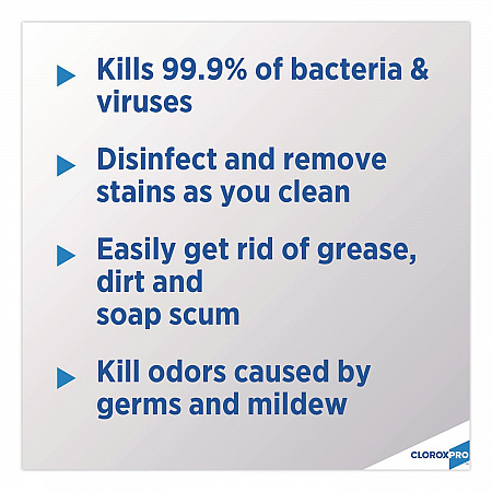 CloroxPro Clean-Up Disinfectant Cleaner with Bleach, 128 oz Refill Bottle, 4/Carton (35420CT)