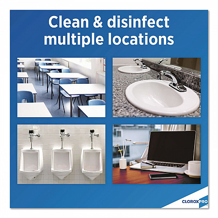 CloroxPro Clean-Up Disinfectant Cleaner with Bleach, 128 oz Refill Bottle, 4/Carton (35420CT)