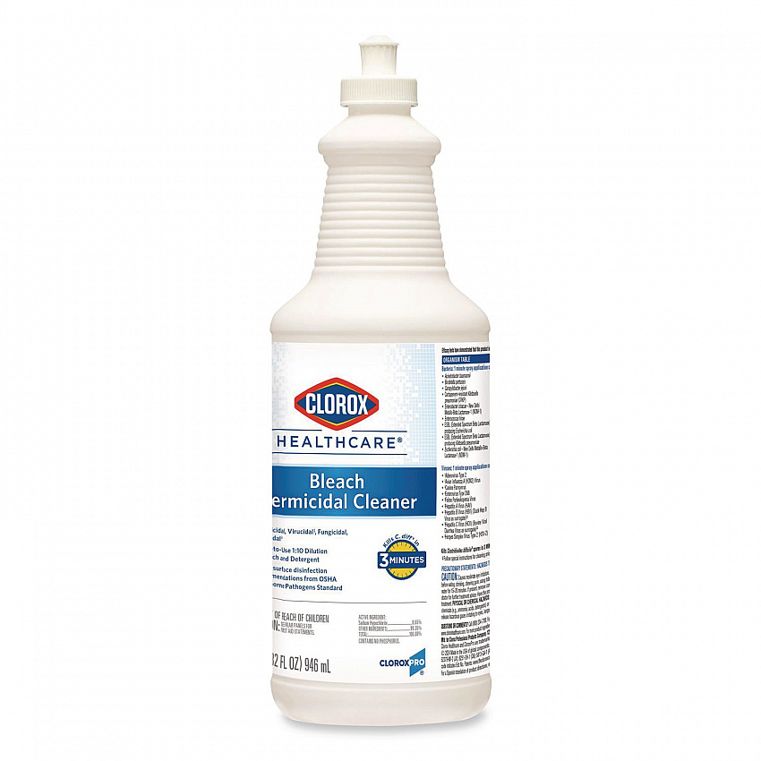 Bleach Germicidal Cleaner, Unscented, 32 oz Pull-Top Bottle, 6/Carton (68832)