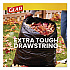Guaranteed Strong Large Drawstring Trash Bags, Three-Ply, 30 gal, 1.05 mil, 30 x 33, Black, 28 Bags/Box, 6 Boxes/Carton (78966)