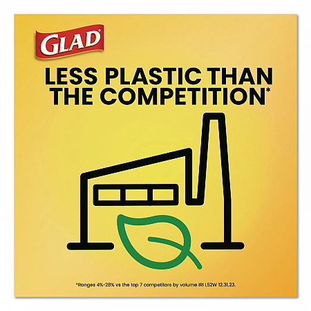 Guaranteed Strong Large Drawstring Trash Bags, Three-Ply, 30 gal, 1.05 mil, 30 x 33, Black, 28 Bags/Box, 6 Boxes/Carton (78966)