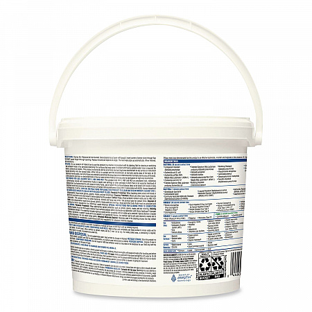 Hydrogen Peroxide Cleaner Disinfectant Wipes, 12 x 11, Unscented, White, 185/Bucket, 2 Buckets/Carton (30826)