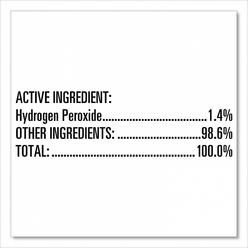 Hydrogen-Peroxide Cleaner/Disinfectant, Unscented, 1 gal Bottle, 4/Carton (30829)