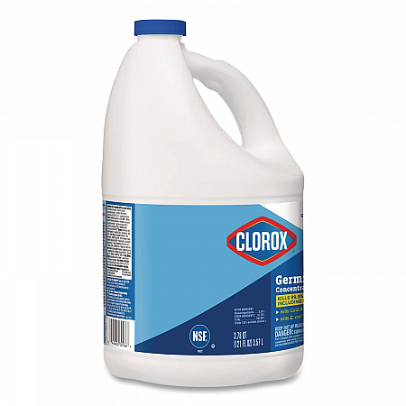 CloroxPro Concentrated Germicidal Bleach, Regular Scent, 121 oz Bottle, 3/Carton (30966CT)