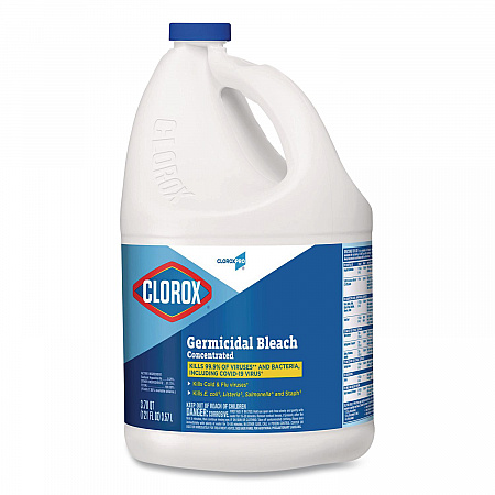 CloroxPro Concentrated Germicidal Bleach, Regular Scent, 121 oz Bottle, 3/Carton (30966CT)