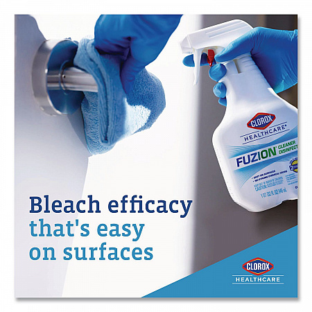 Fuzion Cleaner Disinfectant, Unscented, 32 oz Spray Bottle (31478EA)
