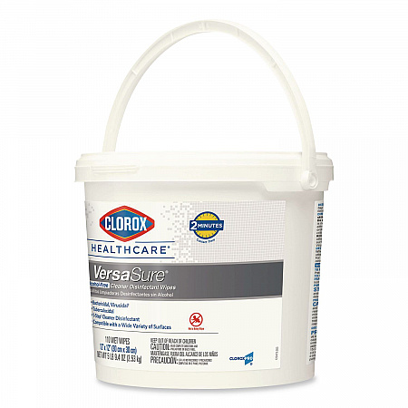 VersaSure Cleaner Disinfectant Wipes, 1-Ply, 12 x 12, Fragranced, White, 110/Bucket (31759EA)