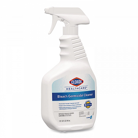 Bleach Germicidal Cleaner, Unscented, 32 oz Spray Bottle (68970EA)